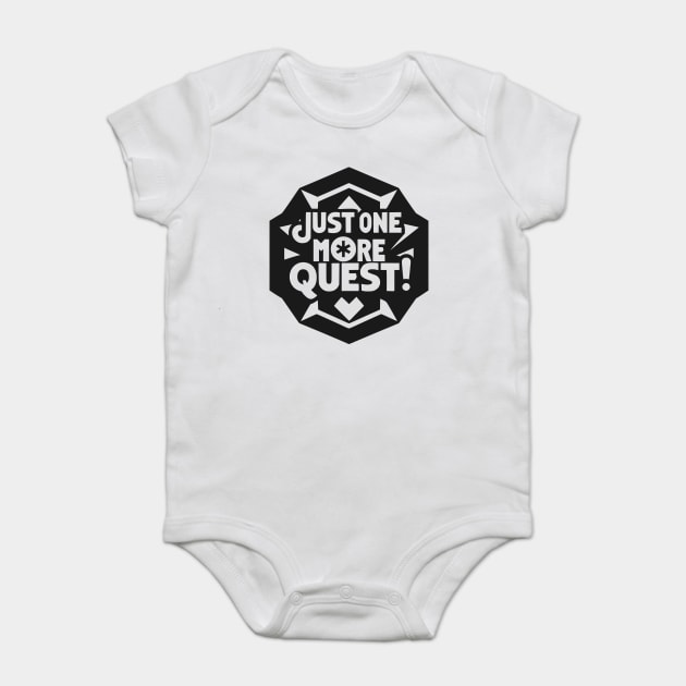 Just One More Quest Baby Bodysuit by Frank Ring